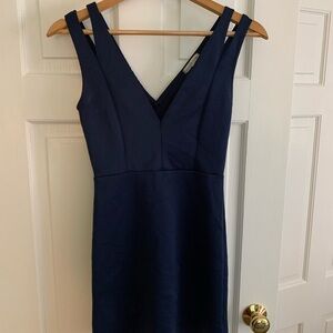 Charlotte Russe Navy Blue Mini Dress